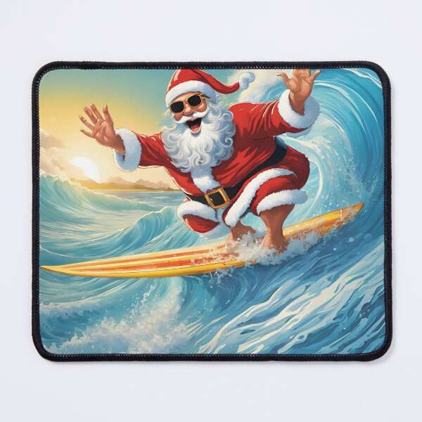 Item preview, Surfing Santa Claus on Vacation designed and sold by FroggyFly Designs.