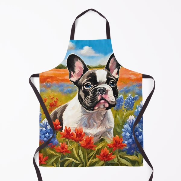 Item preview, French Bulldog in Texas Wildflower Field Design designed and sold by Fredster1966.