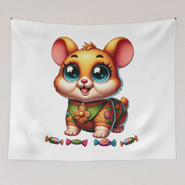 Item preview, Tiny Little Dancer: Hamster’s Halloween Candy Dance designed and sold by jglobal360.