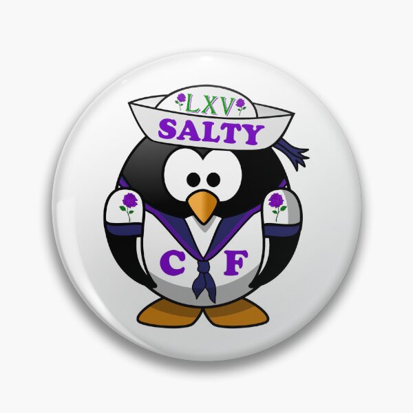 Item preview, Salty The Sixty-Five Roses Penguin: A Real Champion, Sporting A LXV Hat For Cystic Fibrosis Awareness. designed and sold by Oaks Creations.
