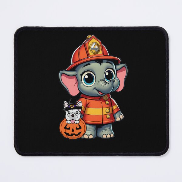 Item preview, Heroic Halloween: The Firefighting Elephant & His Canine Companion designed and sold by jglobal360.