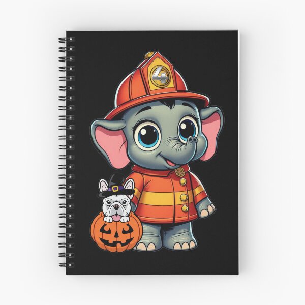 Item preview, Heroic Halloween: The Firefighting Elephant & His Canine Companion designed and sold by jglobal360.