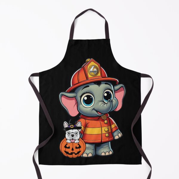 Item preview, Heroic Halloween: The Firefighting Elephant & His Canine Companion designed and sold by jglobal360.