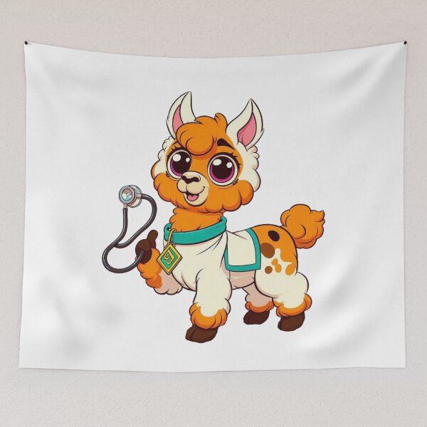 Item preview, Healing Halloween Hugs: Alpaca in Scrubs designed and sold by jglobal360.