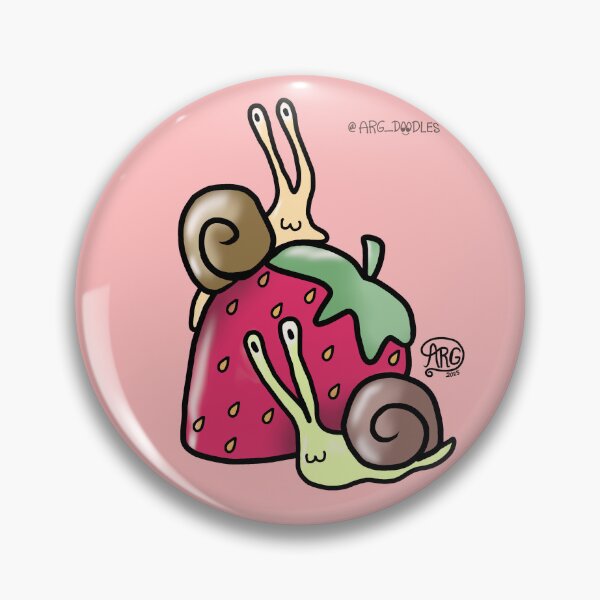 Item preview, Cute Snails With Strawberry designed and sold by ambearviola.