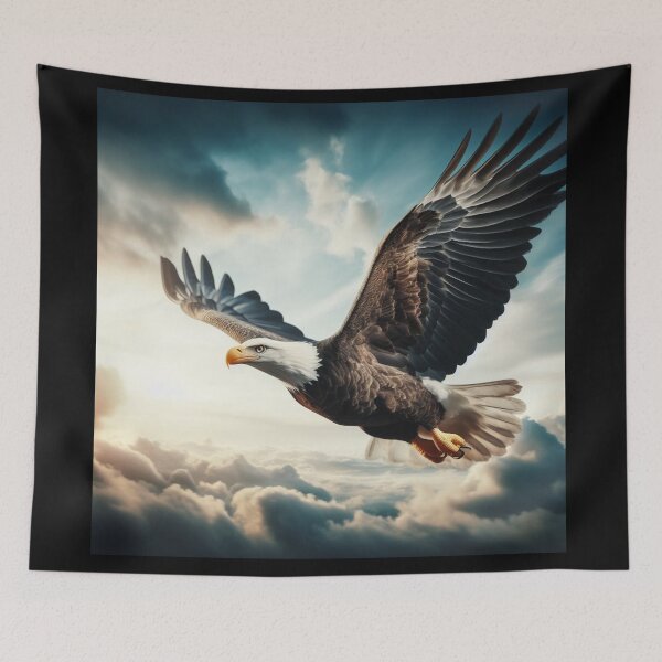 Item preview, Eagle flying in the blue sky designed and sold by JALNERVION SHOP.