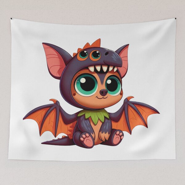 Item preview, Whimsical Winged Wonder: Pterodactyl Halloween Bat designed and sold by jglobal360.