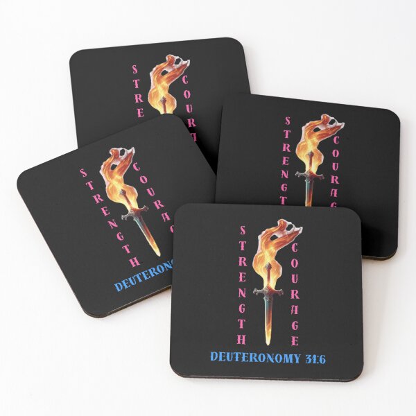 Item preview, Flames of Faith: Be Strong and Courageous - Deuteronomy 31:6 designed and sold by jglobal360.