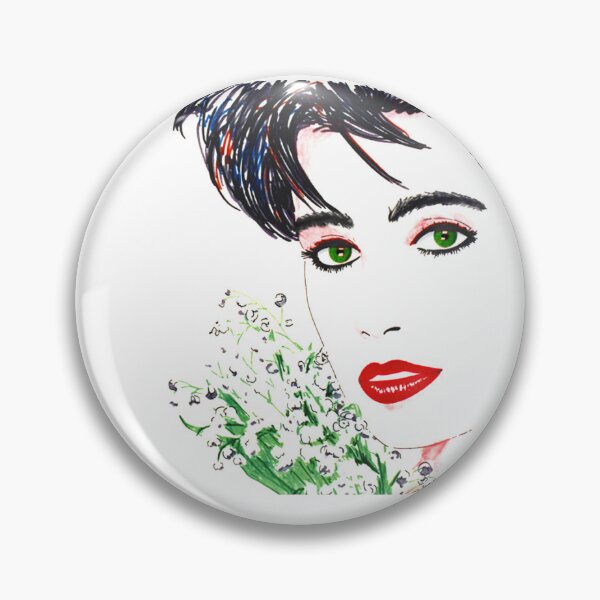 Item preview, Niña de las flores ojos verdes designed and sold by GreyForest.