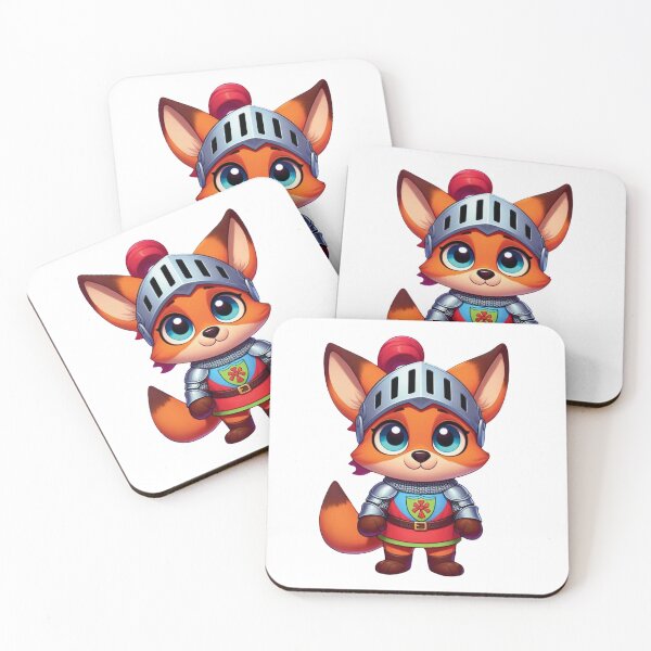 Item preview, Whiskered Warrior: The Fabled Fox Halloween Knight designed and sold by jglobal360.