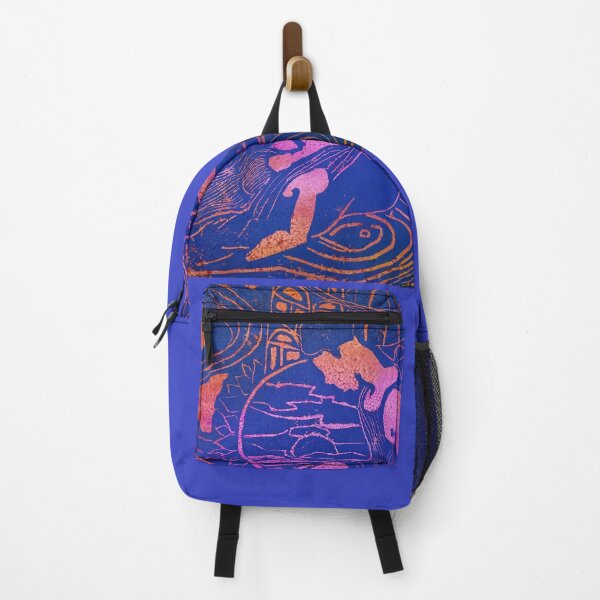 Item preview, "Ease" Block Print Sunset Ombre designed and sold by TrippyArtLMT.