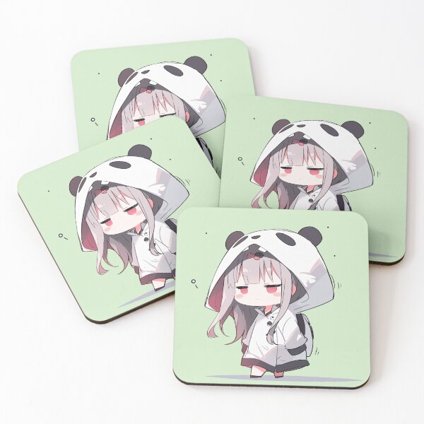 Item preview, Kawaii Broody Chibi Panda anime girl designed and sold by 2ndSketch.
