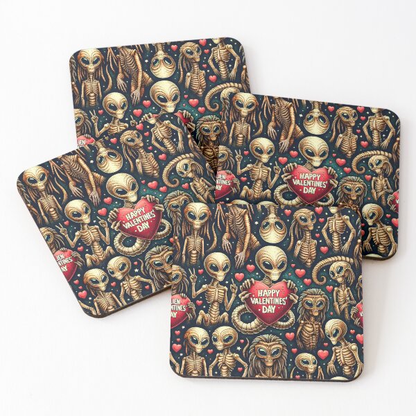 Item preview, Alien Happy Valentines Day Pattern designed and sold by Travelcases.