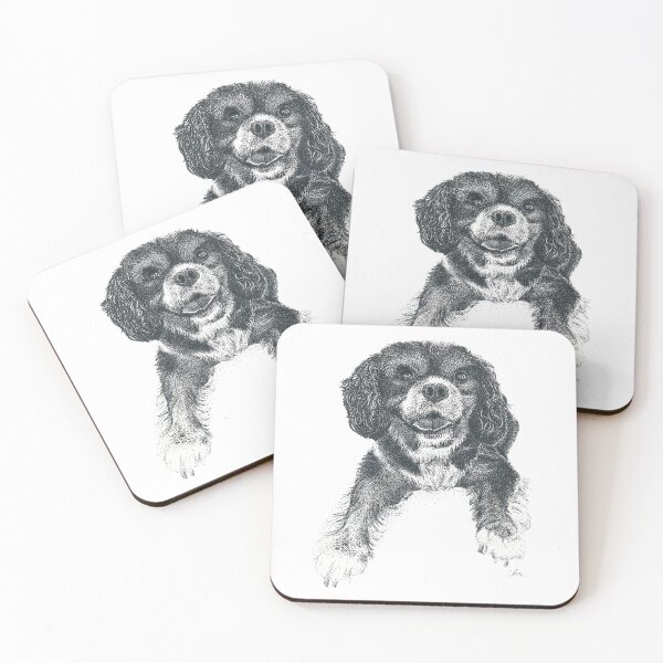 Item preview, Cute Cavalier King Charles Spaniel (CKCS) designed and sold by Sam Morton - Heart Art.
