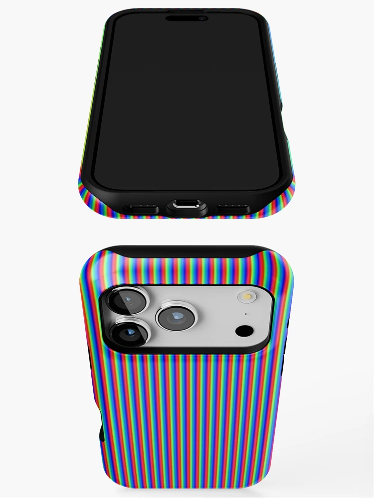 Thumbnail 3 of 4, iPhone Case, Scanlines designed and sold by StudioDestruct.