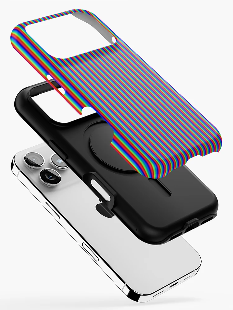 Thumbnail 2 of 4, iPhone Case, Scanlines designed and sold by StudioDestruct.