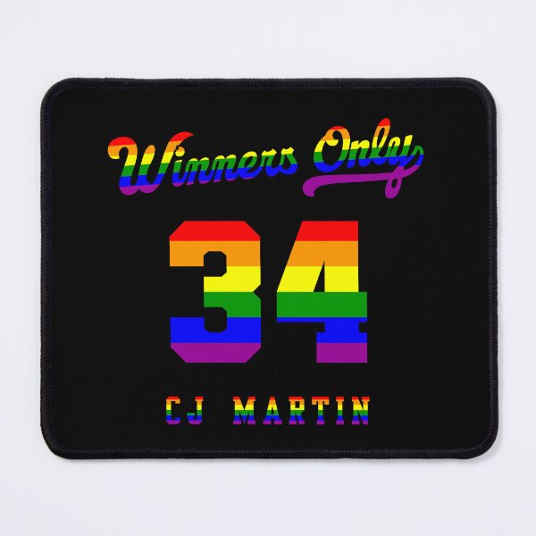 Item preview, Winners Only CJ Martin Jersey Tee Pride Variant (Black Stroke) designed and sold by CJMartinPW.