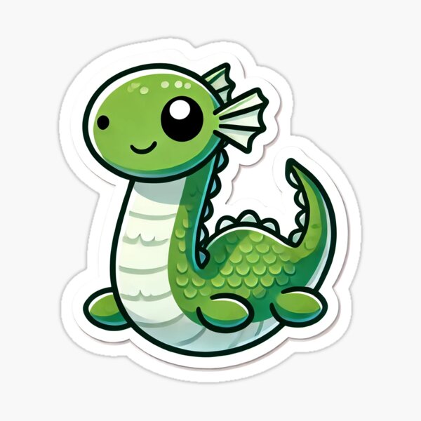 Item preview, Chibi-Monster von Loch Ness designed and sold by JuJuStickerShop.