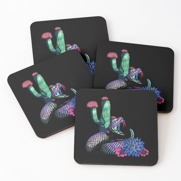 Item preview, Psychedelic Trippy RattleSnake - Desert Cactus designed and sold by iduzarts.