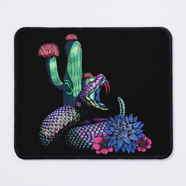 Item preview, Psychedelic Trippy RattleSnake - Desert Cactus designed and sold by iduzarts.