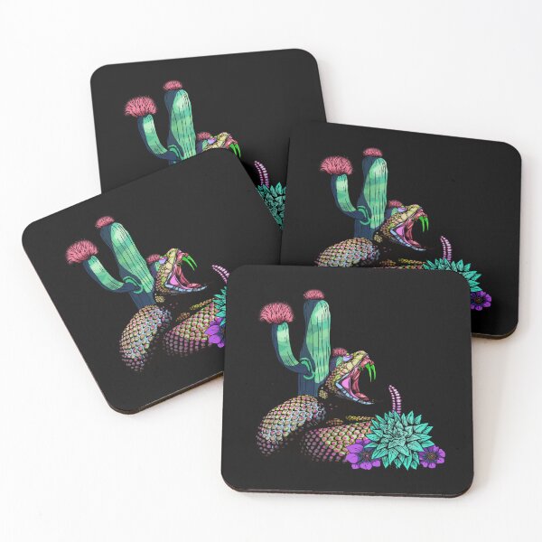 Item preview, Psychedelic Trippy RattleSnake - Desert Cactus designed and sold by iduzarts.