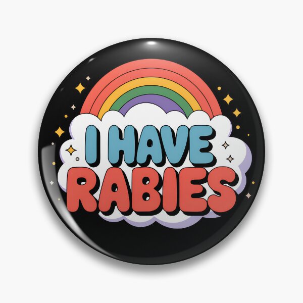 Item preview, I Have Rabies Rainbow Funny Embarrassing Raunchy Gear designed and sold by DynamicDesign.