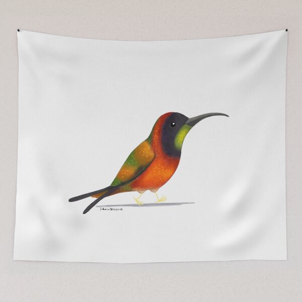 Item preview, Crimson Topaz Hummingbird designed and sold by julianamotzko.