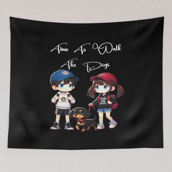 Item preview, Time To Walk The Dogs Dachshund Walking Pet Lover Owner  designed and sold by Creat-Des.