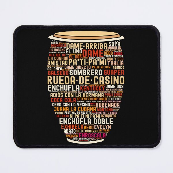 Item preview, Rueda De Casino On Conga Drum | Cuban Salsa Dancing Moves - Shades of Brown designed and sold by PearlMoonGrapes.