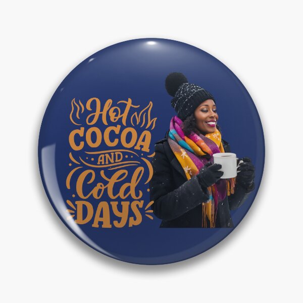 Item preview, Woman drinking hot cocoa on a cold day designed and sold by JDreaming.