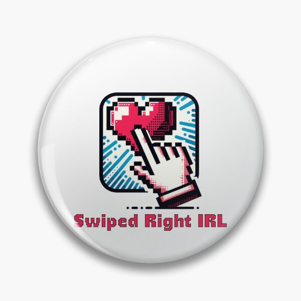 Item preview, "Swiped Right IRL – Funny Retro Valentine’s Day Gamer T-Shirt" designed and sold by NSB-Design.