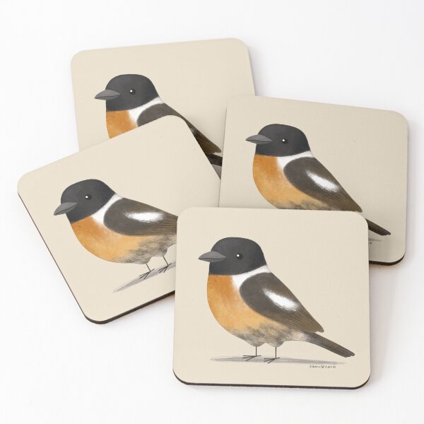 Item preview, Stonechat bird designed and sold by julianamotzko.