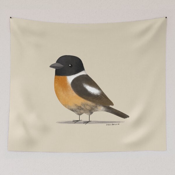 Item preview, Stonechat bird designed and sold by julianamotzko.