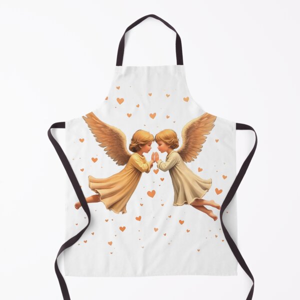 Item preview, Twin Angels in Gold Celestial Love Art designed and sold by SewRed.