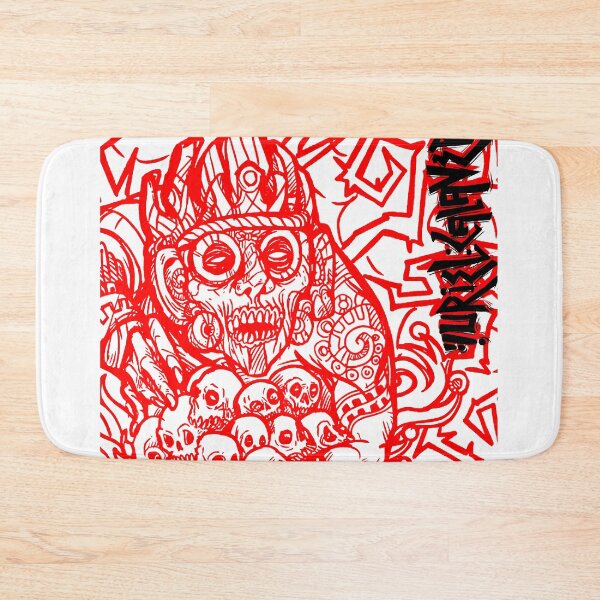 Item preview, Tlaloc god of lightning and red skull thrower designed and sold by UrielCalavera.