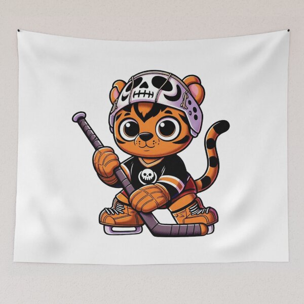Item preview, Lethal Leopard: Goalie's Gritty Game Face designed and sold by jglobal360.