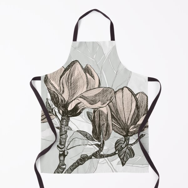 Item preview, Magnolias Ink Line Drawing designed and sold by RRuffieuxStudio.