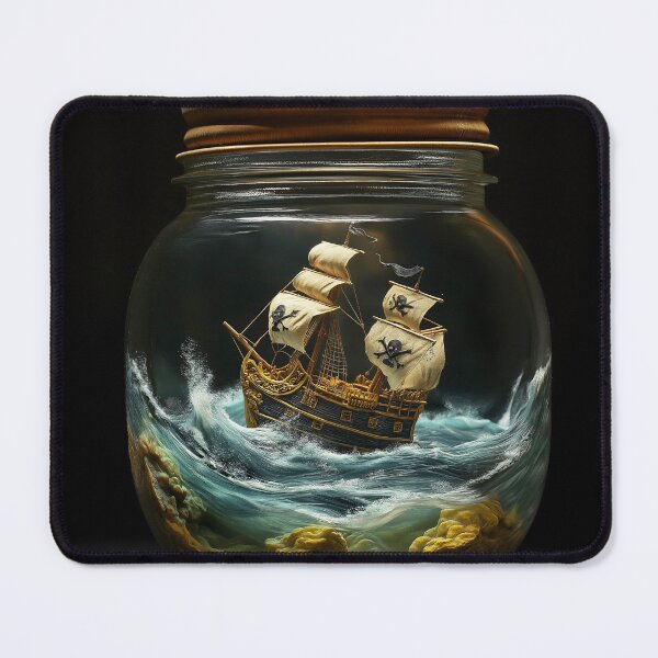 Item preview, Pirate Ship In A Jar designed and sold by Rtymer.