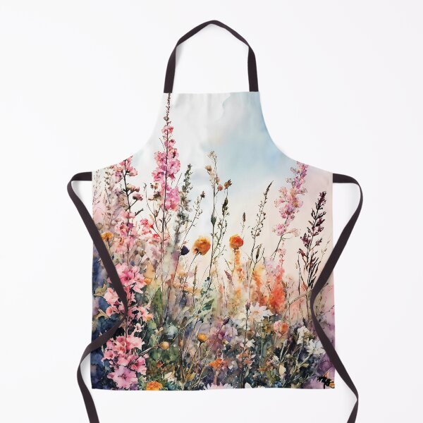 Item preview, Botanical Watercolor Artwork of a Vibrant Flower Field designed and sold by soulfulpalette.