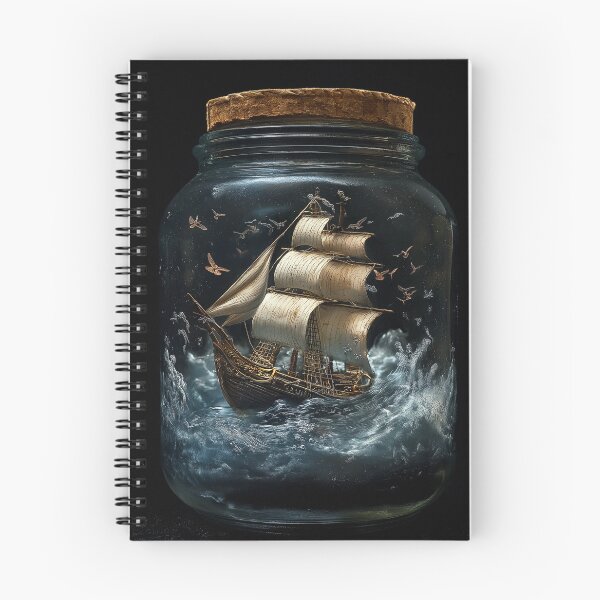 Item preview, Barco pirata en un tarro designed and sold by Rtymer.