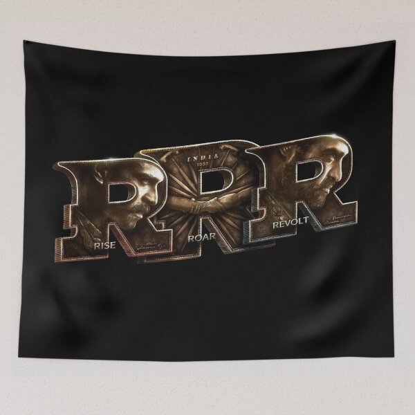 Item preview, RRR rise roar revolt movie logo color designed and sold by JCBA.