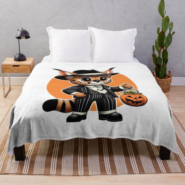 Item preview, Serval in the Shadows: Gangster Halloween Heist designed and sold by jglobal360.