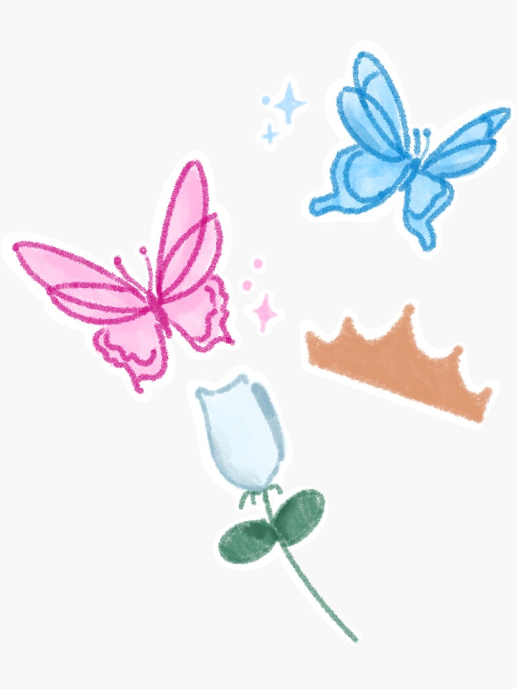 Thumbnail 3 von 3, Sticker, Ich bin ein Mädchen wie du - Sticker Set designt und verkauft von hanberries.