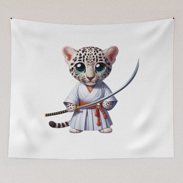 Item preview, Furry and Fearless: Samurai Margay’s Halloween Adventure designed and sold by jglobal360.