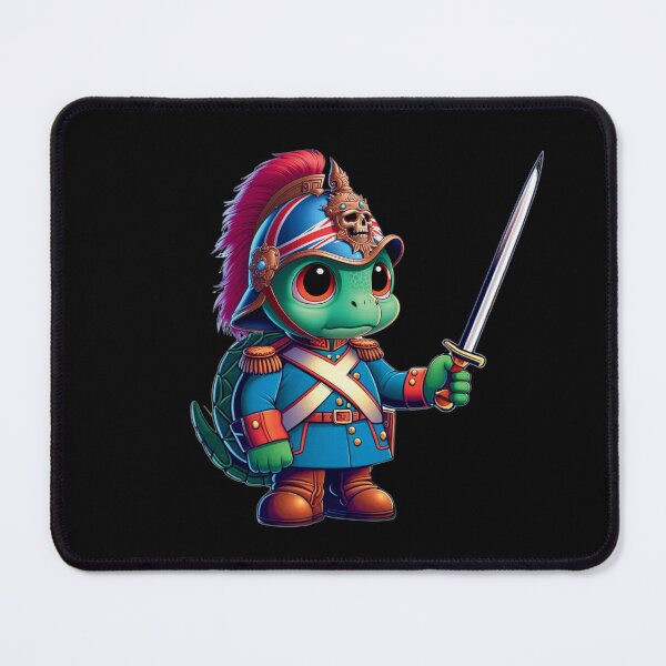Item preview, British Dragoon Defender: Halloween's Regal Reptile Turtle Soldier designed and sold by jglobal360.