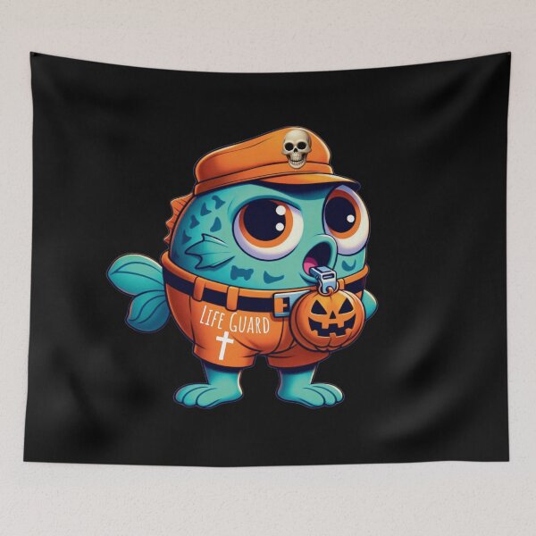 Item preview, Lovely Lifeguard Fish: Halloween’s Hero designed and sold by jglobal360.