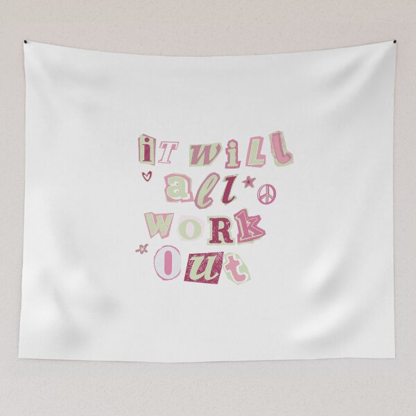 Item preview, "It Will All Work Out" quote print designed and sold by BondStreetPrint.