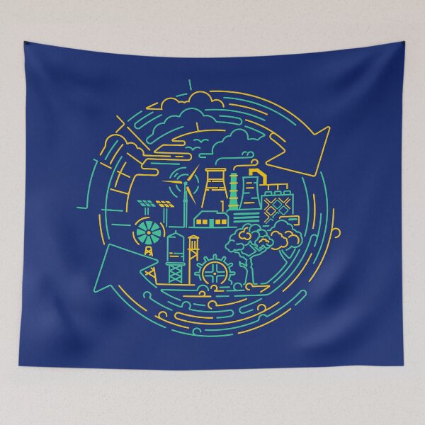 Item preview, environment conservation ecology system recycle symbol  designed and sold by NiamLab.
