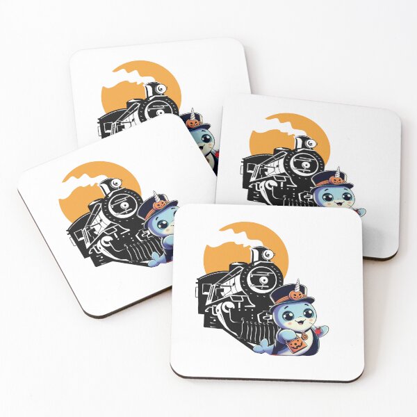 Item preview, All On Board the Narwhal Express: Whimsical Halloween Journey designed and sold by jglobal360.