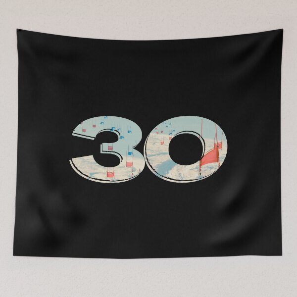 Item preview, Retro Ski Racer 30 Years – Stylish Minimalist Design for Ski Enthusiasts designed and sold by MatthewViews.